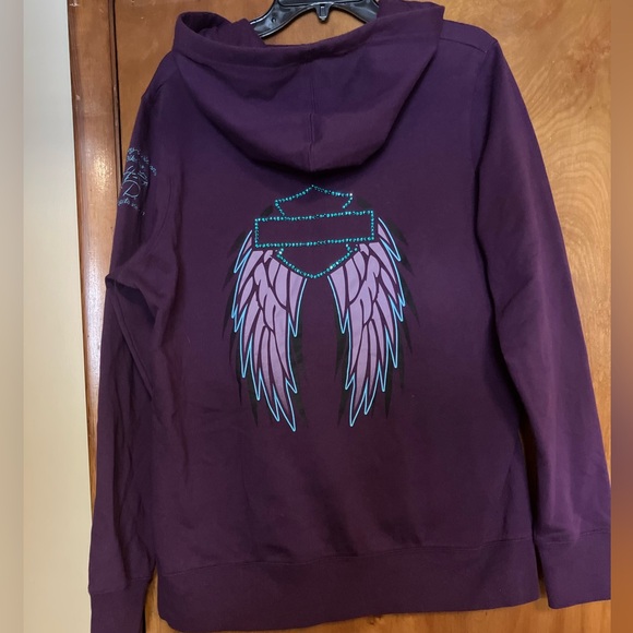 Harley-Davidson Women's Deep Purple Sweater - Picture 2 of 3
